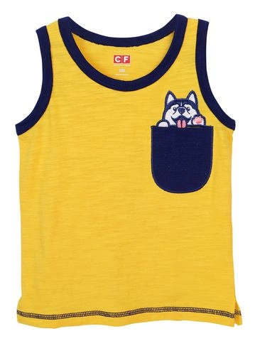 Áo thun bé trai sát nách Ant B0320020 (Vàng)