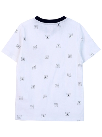 Bộ áo quần thun bé trai ngắn Ant B0920001 (Trắng) - Ảnh 3