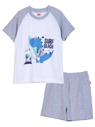 Bộ thun bé trai ngắn Ant B0720003 Xám