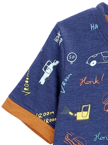 Bộ thun bé trai ngắn Ant B0720005 Xanh - Ảnh 2